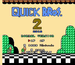 Quick Bros. 2 - 2015 Normal Version Title Screen